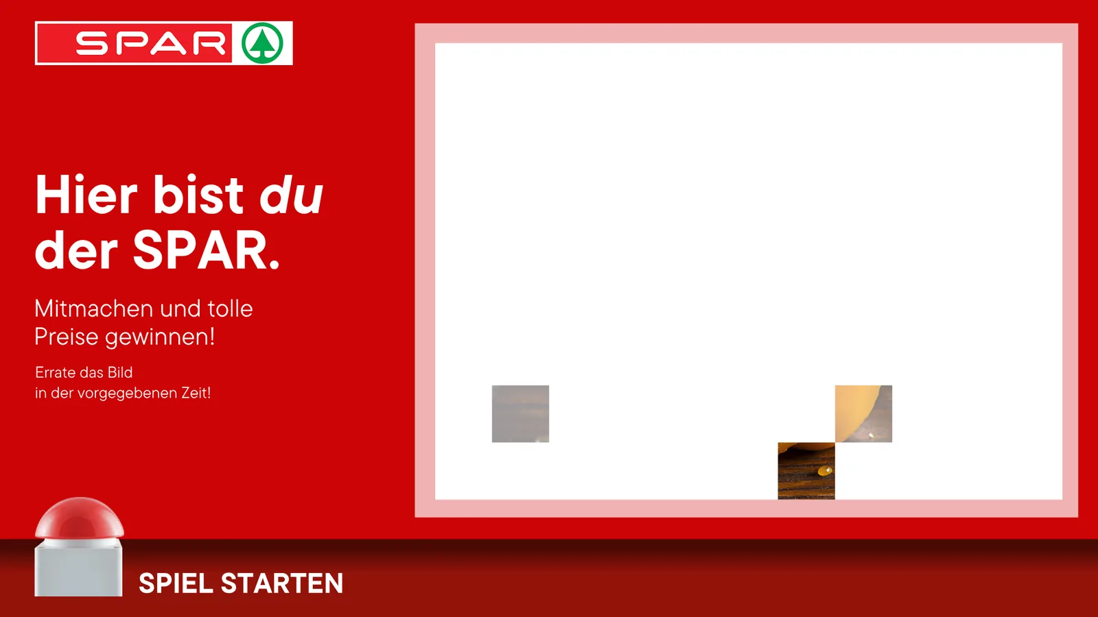 Bildrätsel-Gewinnspiel im Branding von SPAR